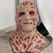 Freddy Krueger Mask – Realistic Burned Face Horror Cosplay & Halloween