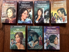  Lot 7 livres anciens - Juliette BENZONI - Saga MARIANNE  - édition J'AI LU  