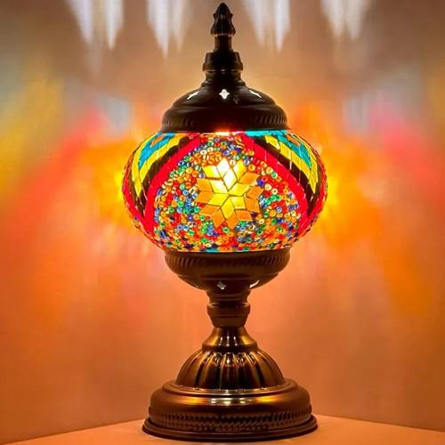Lampe table verre tissé - lampe,