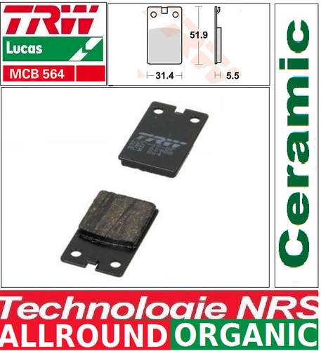 Plaquettes frein avant - frein,