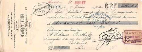 1922 plumes passementeries - 1922,