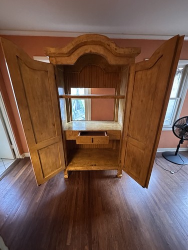 Beautiful solid pine armoire - solid,