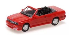 MINICHAMPS, BMW M3 E30 Cabriolet 1988 Rouge, échelle 1/87, MNC870020230