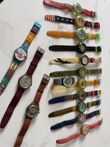 Lot montres swatch vintage - 15,