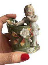 Moutardier en Faïence Verte