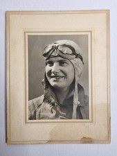Portait d’Hélène Boucher aviatrice original silver print laminated 16x22