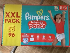pack xxl 96couches culottes pant PAMPERS Baby Dry Pants Taille 5 (11-17 kilos)