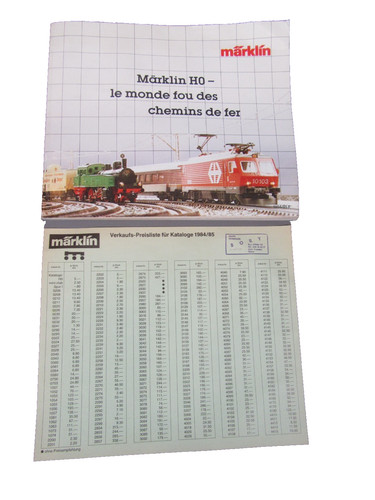 Marklin catalogue 1984 - catalogue, 1985