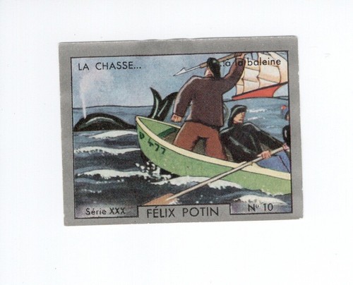 Chromo chasse la baleine - chromo,