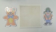 LOT Plaques perles à repasser forme fermier carré ourson jeu créatif enfant 