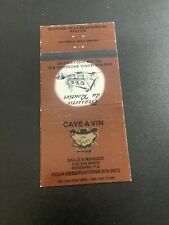 Vintage Canada Matchbook: “Cave A Vin” Broussard • Ephemera