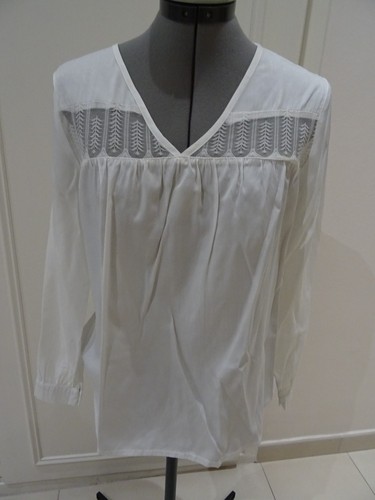Blouse blanche manches longues