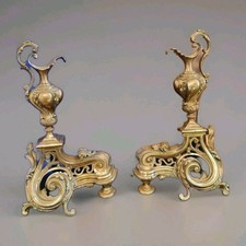 Paire de Chenets en bronze