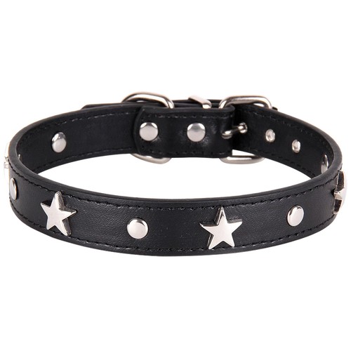 Collier cuir pour chien - pour,