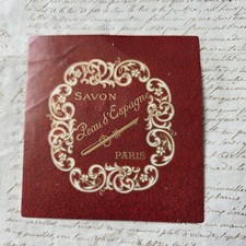 Spanish Skin Soap Label Paris 1900 Perfume Antique Antique Perfume Label Perfume