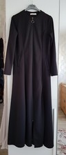 Abaya noir à fermeture