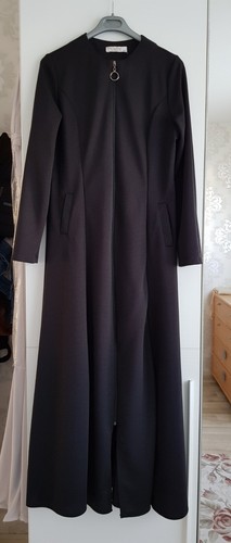 Abaya noir fermeture - noir, à