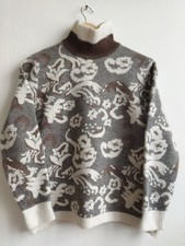 Sweat d’hiver femme Made in Italy Vintag taille M 35% angora 25% lain