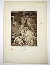 1911 Photogravure Print LE LEVER (The Rise) by Pierre-Antoine Baudouin