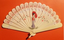 EVENTAIL ANCIEN CELLULOÏD