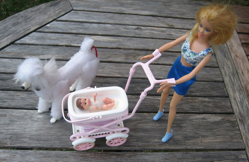 Lot poupée barbie landau - poupée,