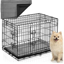 Niche métallique pour chien +