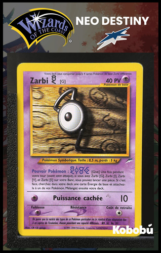 Carte pokémon zarbi - carte,