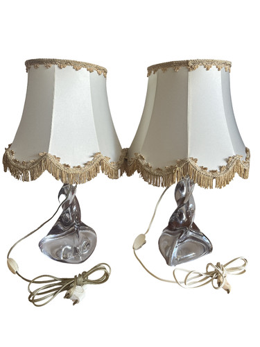 Paire lampes cristal de - lampes,