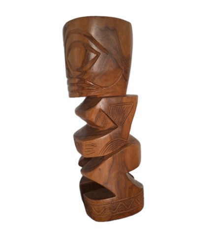 Tiki bois statue - tiki, sculpture