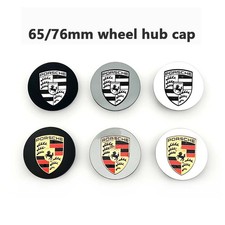 Ultra - Premium Sleek Porsche Logo Wheel Center Cap Suitable for 65/76mm Wheels