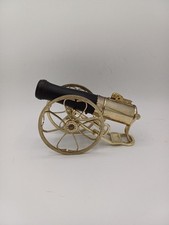 Brass Gas Lighter - War Cannon Shape - Vintage Military Decor