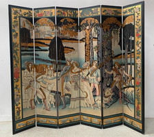 Paravent de style a six