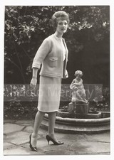 1961 Women's Fashion: Chanel Tailored Model (Type) - Vintage Photo 1960 c.