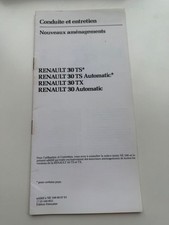 RENAULT 30 R30 TS TX Notice