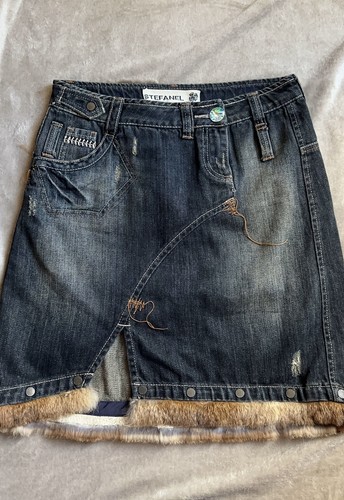 Jupe denim stefanel y2k - jupe,
