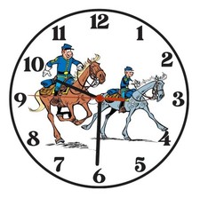 Horloge Murale en Bois Les