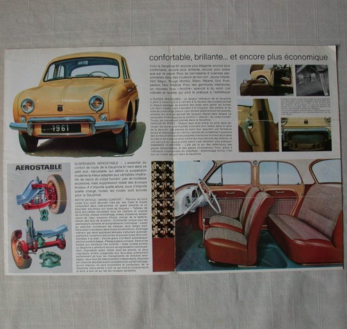 Renault dauphine prospectus - dauphine,