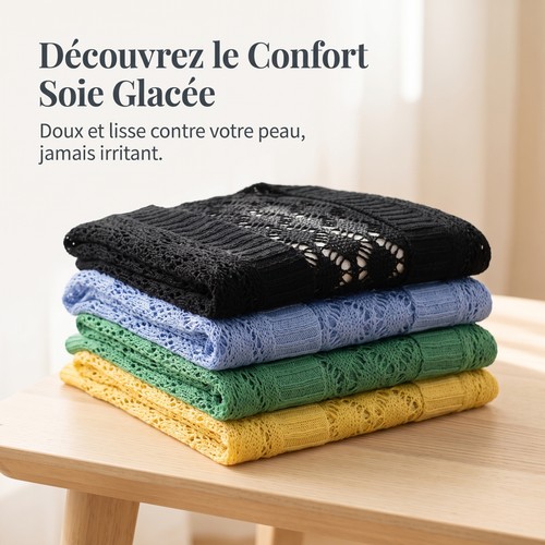 Châle léger femme tricoté - châle,