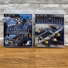 Birds of Steel & Air Conflicts Bundle (Sony PlayStation 3, 2012) CIB Tested