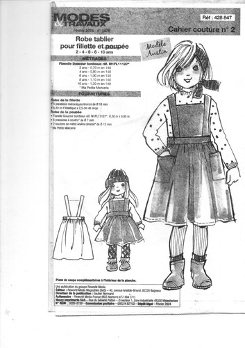 Patron enfant fille 2025 - ,