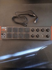 Akai Professional LPD8 Laptop Pad USB MIDI Controller – Black/Red – With Cable