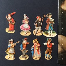 8 Chromos Personnages Magicien