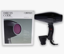 New Elchim Dress Code Professional Hair Dryer 1875 watts, Blk, Salon or Home Use