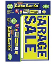 HY-KO Garage Sale Sign Kit 33 Piece Set, All You Need For A Garage Sale