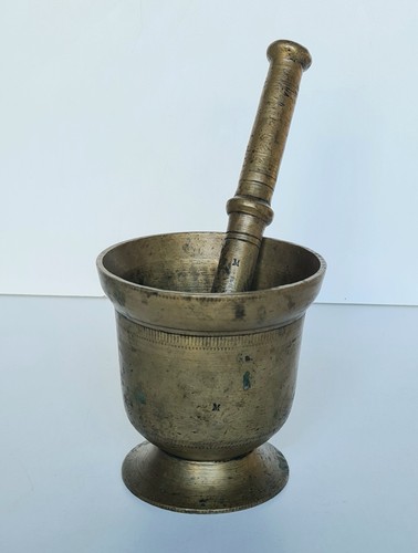 Ancien mortier bronze - mortier,