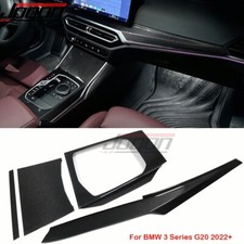 Carbon Central Console Dash Panel Kit Trim For BMW 3 Series G20 M340i 330i 2022+