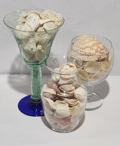 Vintage crackle glass martini - vintage,