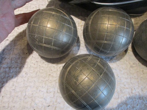 Triplette anciennes boules - triplette, d'anciennes