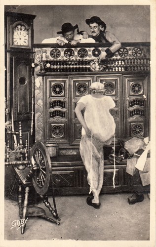 Carte postale ancienne scènes - carte,