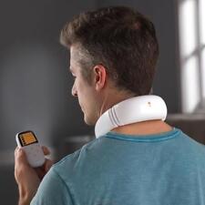 Hammacher Electrostimulation Heat Neck Massager Pain Reliever TENS Nerve therapy